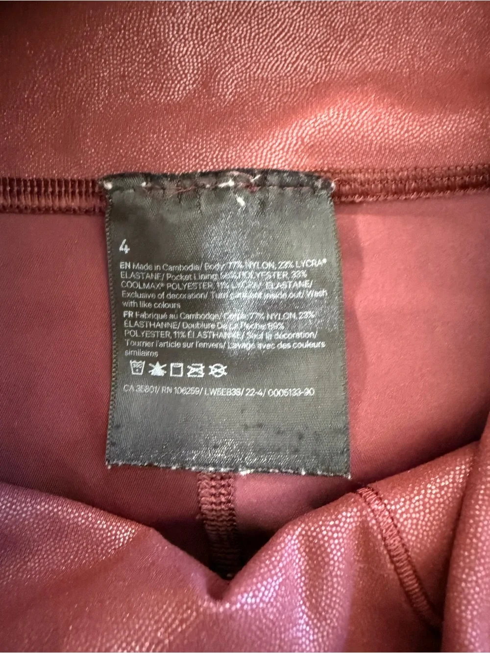lululemon athletica Wunder Train High-Rise Ankle Leggings Burgundy 4 25in